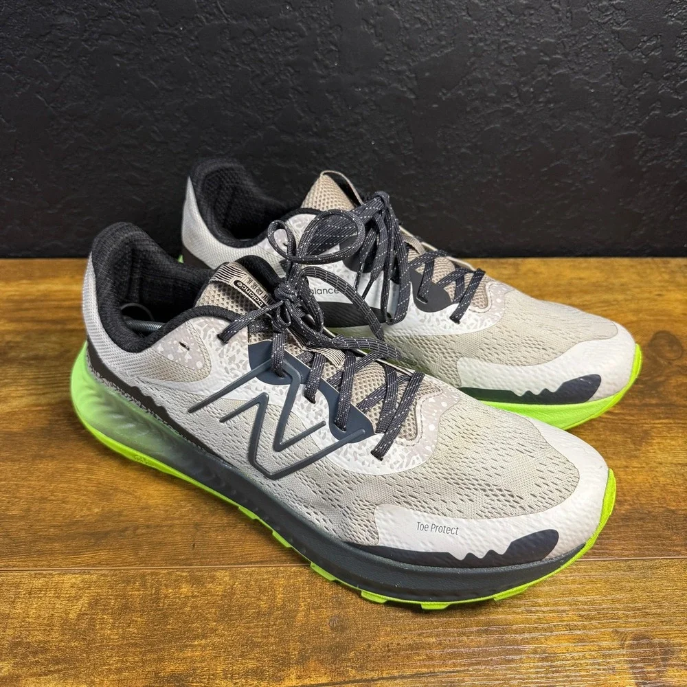 New Balance Dynasoft Nitrel v5 MTNTRLH5 Grey Green Mesh‎ Trail Runner Mens 14